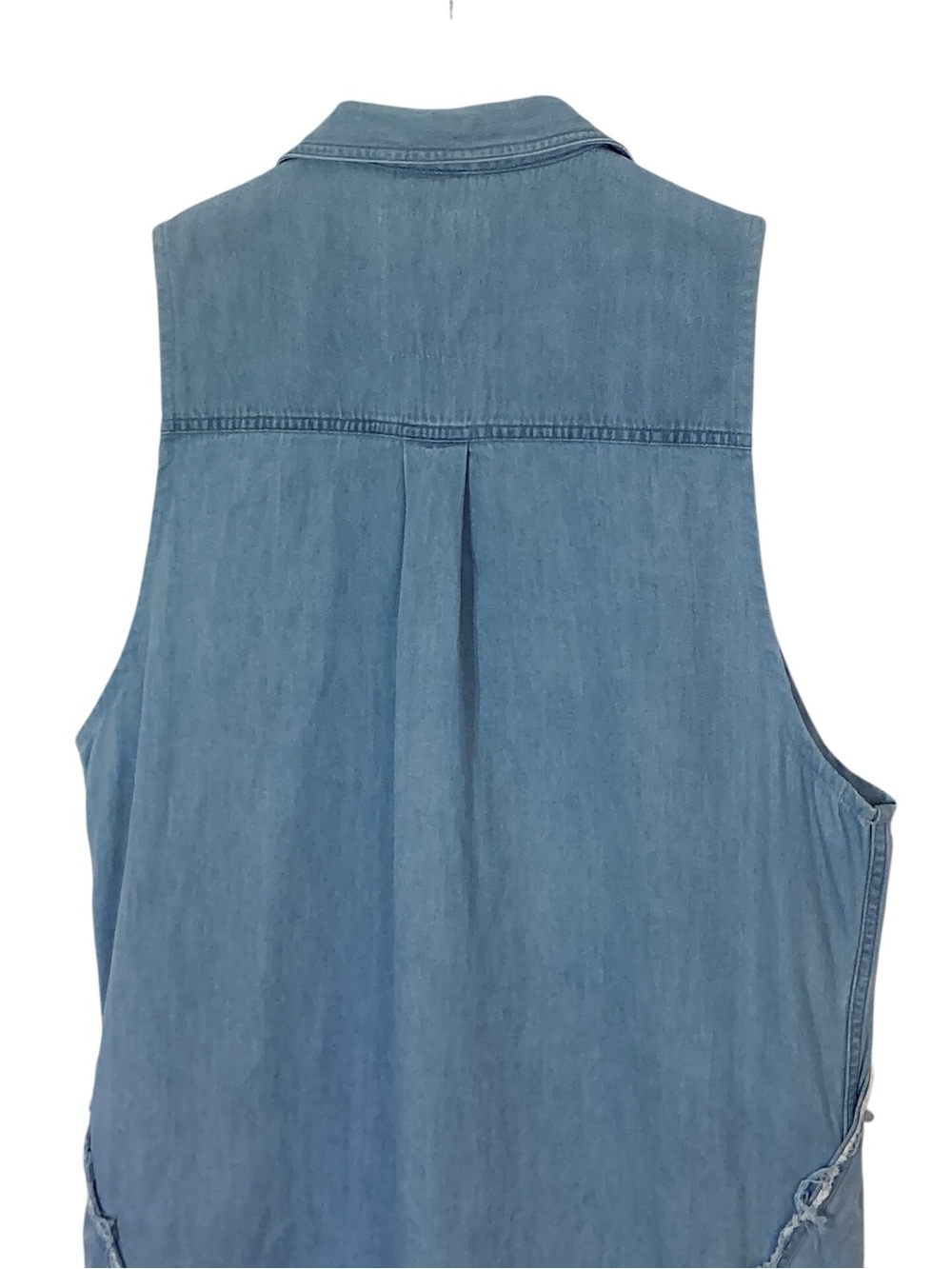 STATE THE LABEL Smock Dress OS Blue Denim Cotton Oversized Button Front Tunic - Picture 6 of 13